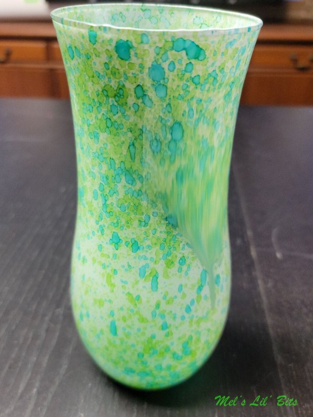 Mottled Pastel Colored Vase